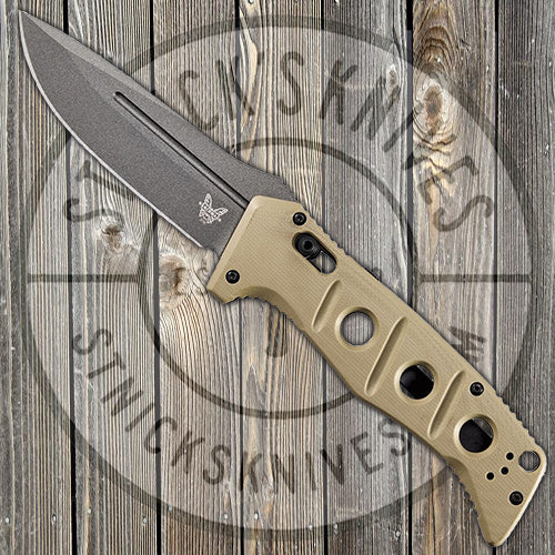 Benchmade - Adamas - Automatic - CPM-Cruwear - DLC Blade - Plain Edge - 2750GY-3