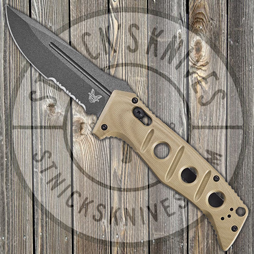 Benchmade - Adamas - Automatic - CPM-Cruwear - DLC Blade - Combo Edge - 2750SGY-3