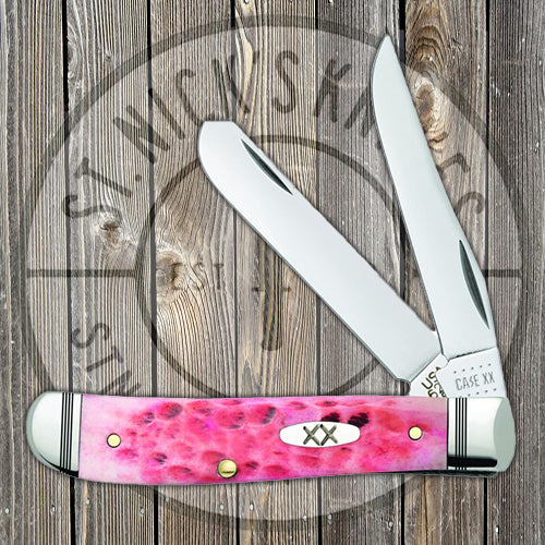Case Mini Trapper - Jigged Raspberry Bone - 27721