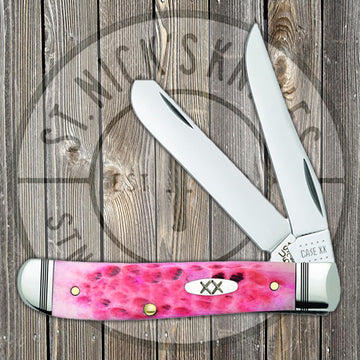 Case Mini Trapper - Jigged Raspberry Bone - 27721