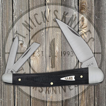 Case Seahorse Whittler - Smooth Black Micarta - 27733
