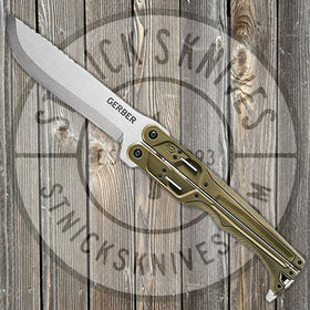 Gerber Doubledown - QuadLock Folding Machete - Stainless Blade - Green Polymer Handle - 30-001533N - SNK/WTO - Home Office