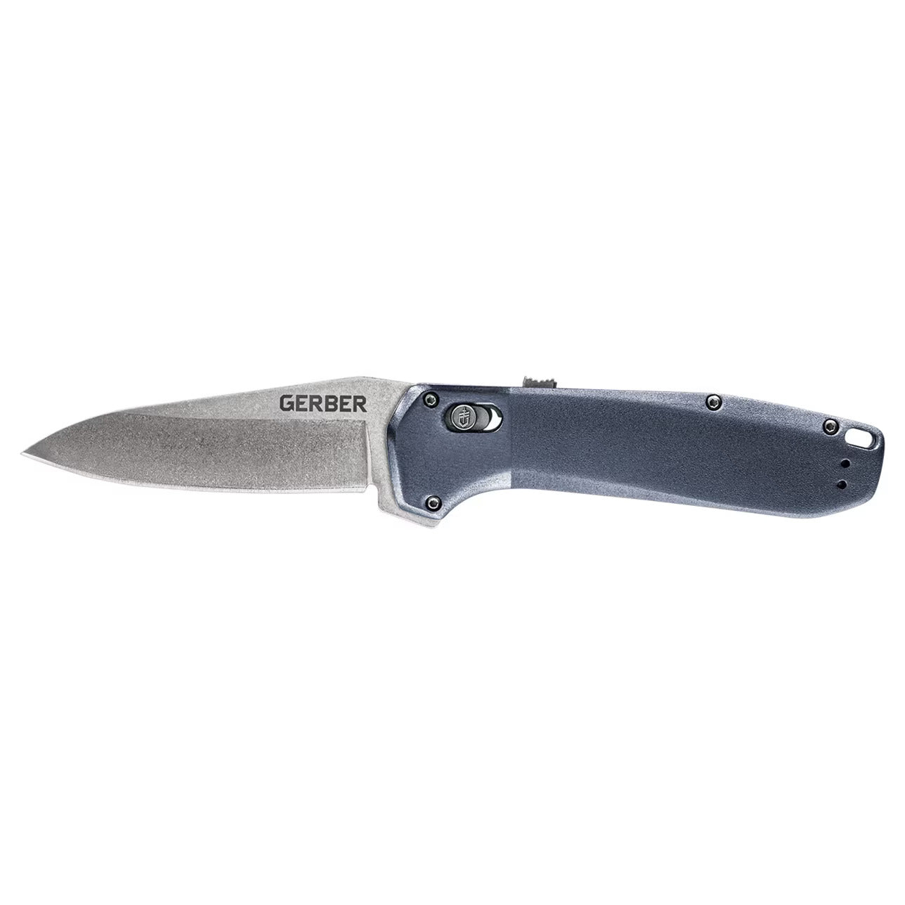 Gerber Highbrow - Assisted Flipper Knife - Blue Aluminum Handle - 30-001639