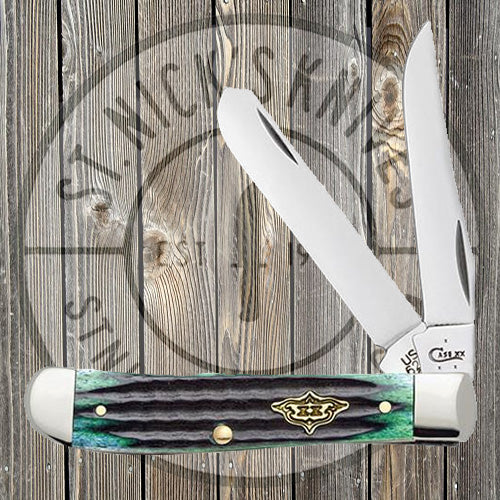 Case - Second Cut Hunter Green Bone - Mini Trapper - 30956