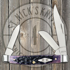 Case Medium Stockman - Purple Bone - Standard Jig - 31622