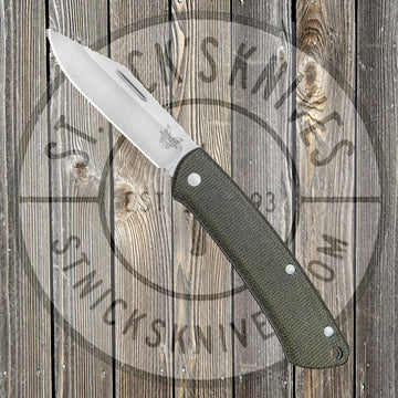 Benchmade - Proper - Clip Point - Slip Joint - Brown Micarta - 318