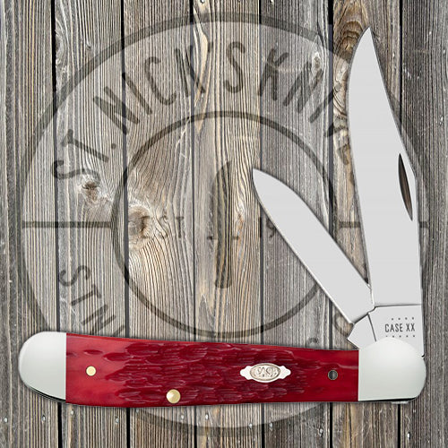 Case Copperhead - Dark Red Bone - Peach Seed Jig - Carbon Steel - 31953