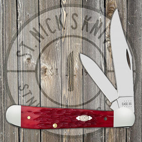 Case Copperhead - Dark Red Bone - Peach Seed Jig - Carbon Steel - 31953