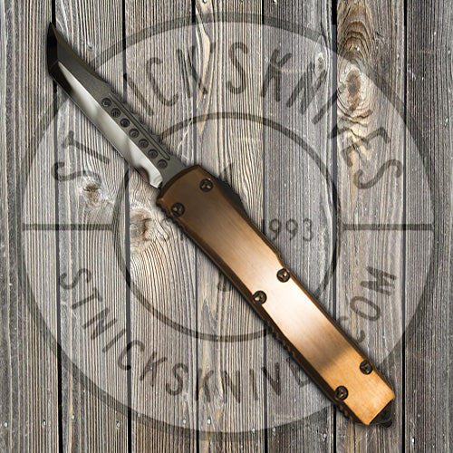 Microtech Hell Microtech - Custom Ultratech - Hell Hound Tanto - Mirror Polish - Smoo ...