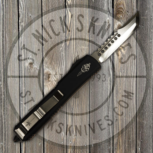 Microtech Hell Microtech - Custom Ultratech - Hell Hound Tanto - Mirror Polish - Smoo ...