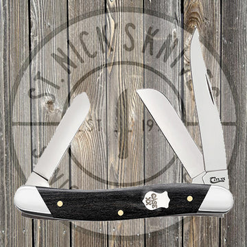 Case - Med Stockman - Slanted Bolster - Ebony Wood - 32451