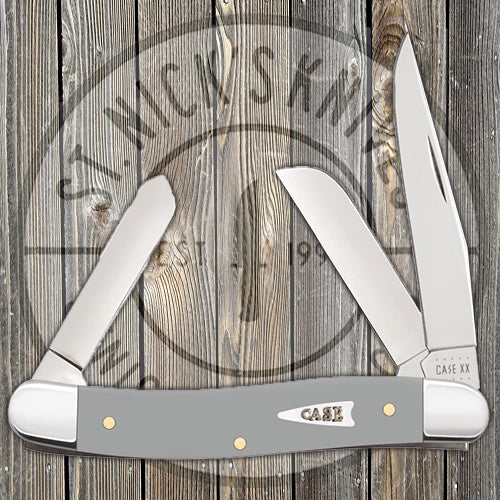 Case Medium Stockman - Smooth Gray Synthetic - 32591