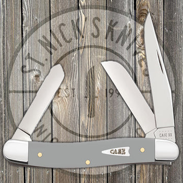 Case Medium Stockman - Smooth Gray Synthetic - 32591