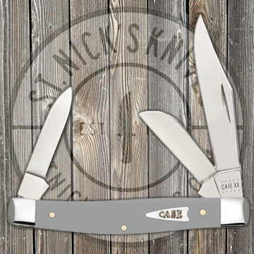 Case Medium Stockman - Smooth Gray Synthetic - 32593