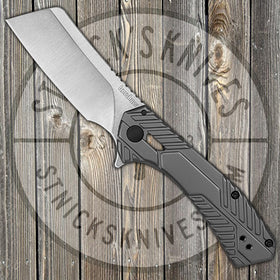 Kershaw - Static - KVT Ball Bearing Pivot - Flipper - Cleaver  - 8Cr13MoV - Steel Handle - 3445