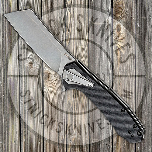Kershaw Bracket - Assisted Opening Knife - G10 and Stainless Handle - Stonewashed Blade - 3455