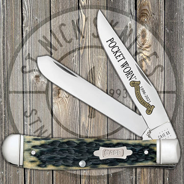 Case Trapper - Pocket Worn - 25th Anniversary Olive Green Bone - 38191