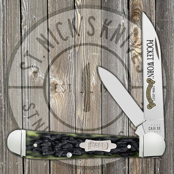 Case Copperhead - Pocket Worn - 25th Anniversary Olive Green Bone - 38192