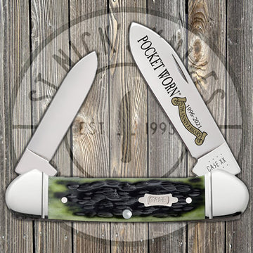 Case Canoe - Pocket Worn - 25th Anniversary Olive Green Bone - 38193