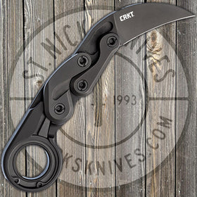CRKT Provoke - Kinematic Folding Karambit - D2 Steel - Black Aluminum Handle - 4040 - SNK/WTO - Home Office