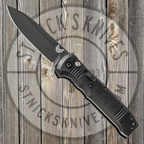 Benchmade - Casbah - Automatic - Black Grivory - Black Blade - Plain Edge - 4400BK