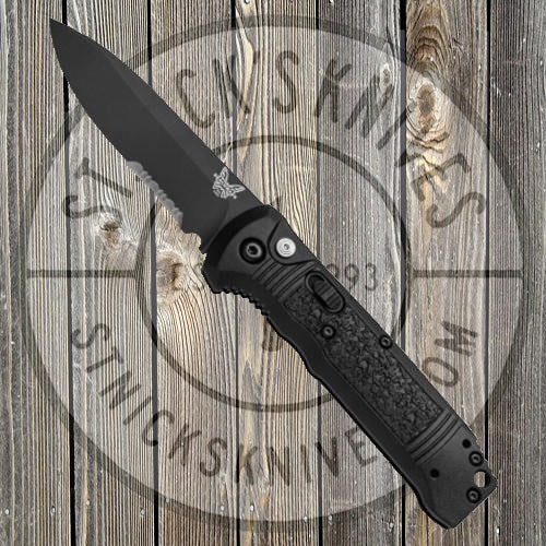 Benchmade - Casbah - Automatic - Black Grivory - Black Blade - Combo Edge - 4400SBK