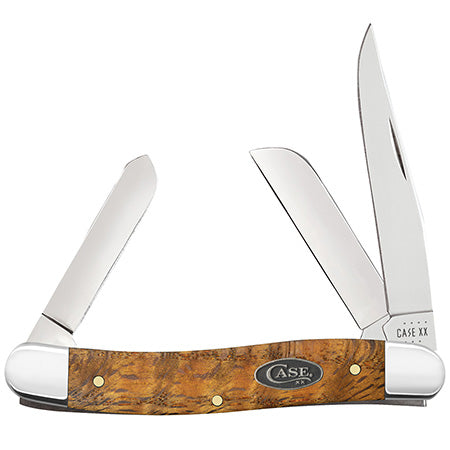 Case Medium Stockman - Yellow Curly Oak - 47122