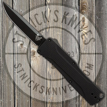 Benchmade - Om - D/A OTF - Automatic - Black Handle - DLC CPM-S30V - 4850BK