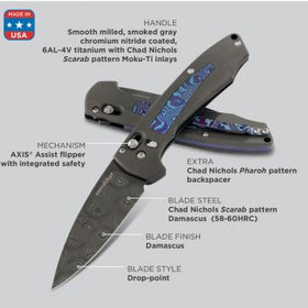 Benchmade - Gold Class - Arcane - Moku-Ti Inlay - 490-181