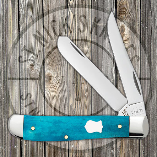 Case Mini Trapper - Smooth Caribbean Blue Bone - 50664