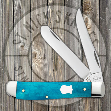 Case Mini Trapper - Smooth Caribbean Blue Bone - 50664