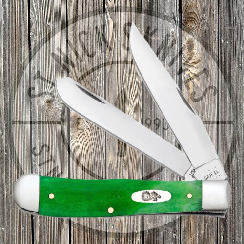 Case - Brilliant Green Bone Smooth Trapper - 52820