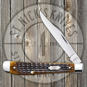 Case Slimline Trapper - Antique Bone - Rogers Corn Cob Jig - 52839