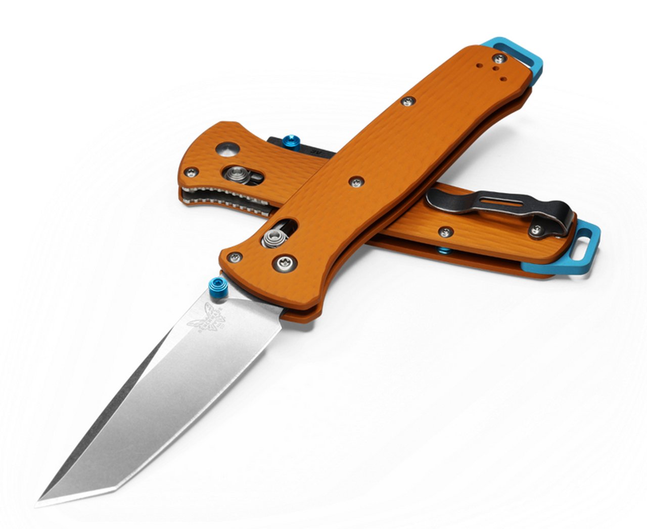 Benchmade Bailout SHOT Show Edition - 3V Tanto Blade - Orange Aluminum Handle - 537-2301