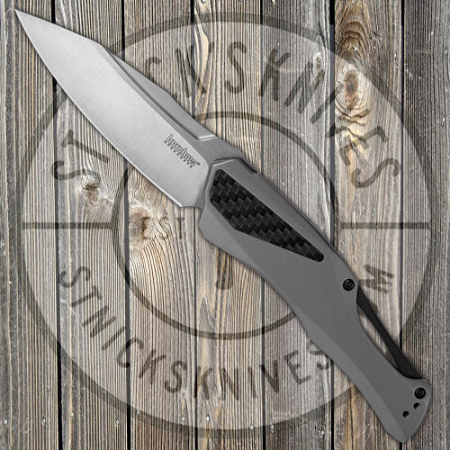 Kershaw Knives Collateral  - KVT Bearings - Stainless and Carbon Fiber Handle - D2 Blade - 5500