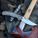 GiantMouse ACE Jutland - Green Canvas Micarta - ELMAX-2