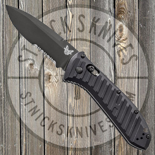 Benchmade - Mini Presidio II - Automatic - Black Blade - Combo Edge - 5750SBK