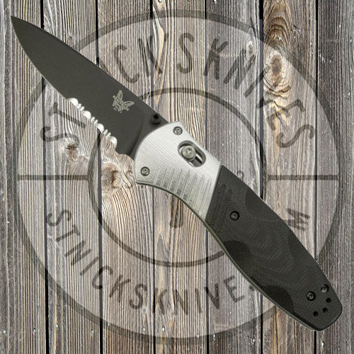 Benchmade - Barrage - Spring Assist - Axis - G10 - Black - Combo Edge - 581SBK - CLOSEOUT