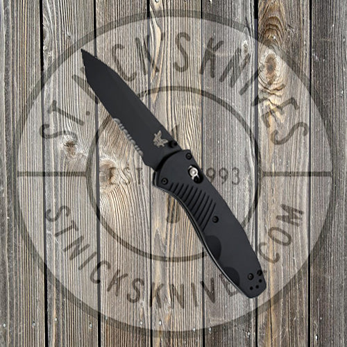 Benchmade - Barrage - Tanto - Black - Combo Blade - 583SBK
