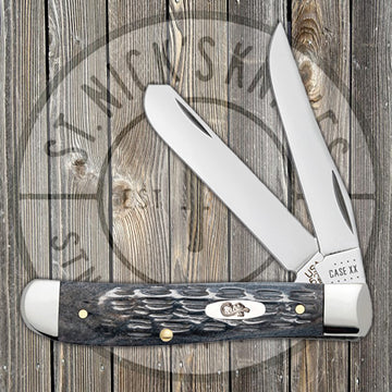 Case Mini Trapper - Pocket Worn Gray Bone - Crandall Jig - 58414