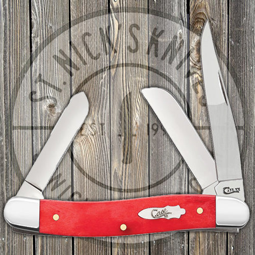 Case - Stockman - Medium - Dark Red Bone - Smooth - 60542