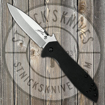 Kershaw - CKC-4KXL D2 - Emerson Opener - G10 Overlay - D2 Steel Blade - Steel Handle - 6055D2