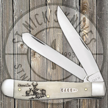 Case - Trapper - Sportsman Series - Natural Bone - Whitetail Deer - 60575