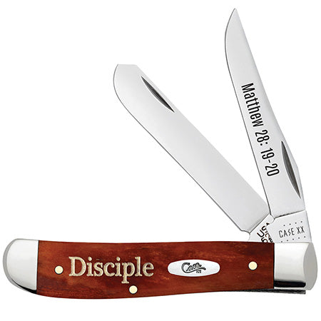 Case Knives Mini Trapper - Religious Chestnut Bone Smooth - 60868