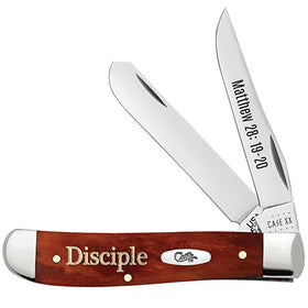 Case Knives Mini Trapper - Religious Chestnut Bone Smooth - 60868 - SNK/WTO - Home Office
