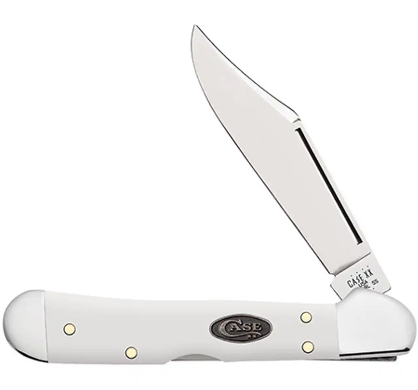 Case Mini Copperlock - Smooth White Synthetic Handle - 63963