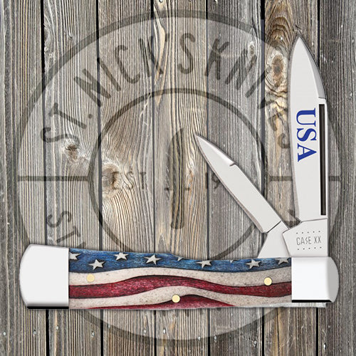Case Gunstock - Patriotic Smooth Natural Bone - 64140
