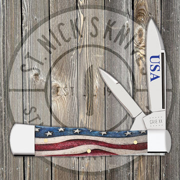 Case Gunstock - Patriotic Smooth Natural Bone - 64140