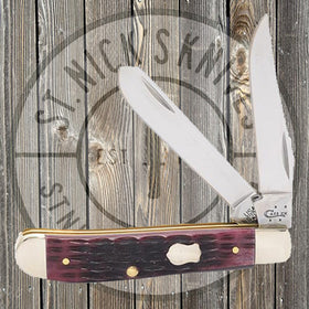 Case - Crandall Jig Cabernet Bone - Mini Trapper - 70085