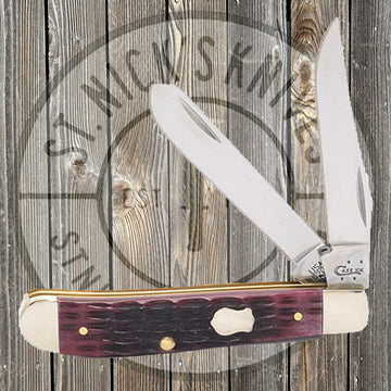 Case - Crandall Jig Cabernet Bone - Mini Trapper - 70085